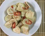 Hình bước làm 7 của món Canh riêu cua đồng cùng cà pháo mắm tôm