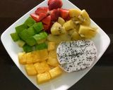 Hình bước làm 1 của món Sữa chua dầm trái cây