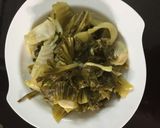Hình bước làm 1 của món Dưa cải nấu gân bò