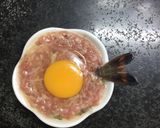 Hình bước làm 3 của món Trứng cút hấp tôm thịt