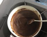 Hình bước làm 3 của món Lẩu kem chocolate trái cây tươi