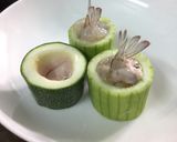 Hình bước làm 5 của món Bí ngòi hấp tôm