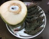 Hình bước làm 1 của món Lẩu tôm nước dừa tươi