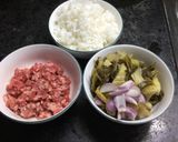 Hình bước làm 1 của món Cơm rang dưa bò