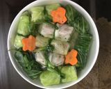 Hình bước làm 8 của món Bắp cải cuộn thịt bằm