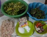 Tumis Udang Bunga Pepaya (Kembang Kates) langkah memasak 1 foto