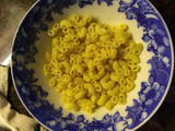 Fideos con pollo y choclo