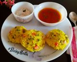 A picture of step 8 of Kanchipuram Idli.