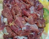A picture of step 3 of Smokey tomato beef.