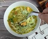 Foto langkah ke 8 dari resep Soto Ayam Bumbu Kuning.