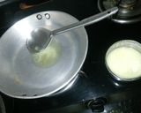 A picture of step 1 of Aate ka sheera.