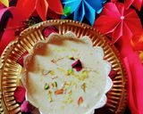 A picture of step 3 of Sattu kheer.