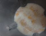 A picture of step 2 of Peach milkshake (sugar free).