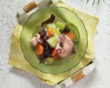 Foto langkah ke 3 dari resep Sop Ayam Labu Wortel Jamur.