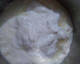 A picture of step 2 of Fresco style Dahi barray.