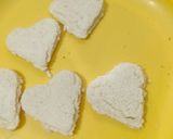 A picture of step 5 of Veg bread cutlets in heart shape.