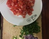 A picture of step 1 of African vegetable (managu).