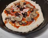 A picture of step 10 of Sourdough pizza.