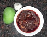 A picture of step 4 of Raw mango,garlic pickle.