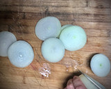 Foto del paso 19 de la receta: Cena norteamericana: Hamburguesas caseras con aros de cebolla y salsa barbacoa