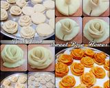 صورة لخطوة 1 من وصفة حلى الورود  المعسلة - Sweet Rose Flower