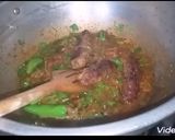 A picture of step 3 of Seekh kabab briyani.