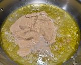 A picture of step 2 of Lemony Hummus Pasta.
