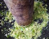 A picture of step 2 of Green masala fish marination.