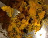 A picture of step 2 of Kabocha Squash Shumai.