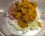 A picture of step 3 of Kabocha Squash Shumai.