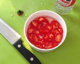 รูปขั้นตอนการทำที่ 2 ของ น้ำส้มพริกดอง pickled cayenne pepper