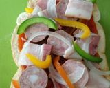 รูปขั้นตอนการทำที่ 4 ของ Pizza toast พิซซ่าโทส