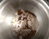 A picture of step 1 of Atta layered mathri.