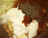 A picture of step 2 of Chicken chocolate kebabs.