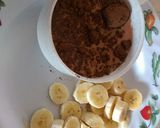 A picture of step 1 of Chocolate banana smoothie#author's marathon.