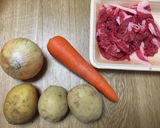 Foto del paso 1 de la receta: Nikujaga (estofado de carne y papa)