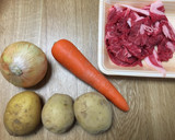Foto del paso 1 de la receta: Nikujaga (estofado de carne y papa)