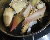 Foto langkah ke 1 dari resep Gulai Jantung Pisang Teri Santan.