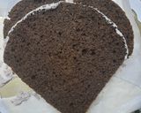 A picture of step 8 of Chocolate Mirror Glaze Cake without Egg, Maida & heart cake Mold.
