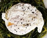 A picture of step 4 of Poached Egg on a Bed of Agretti.