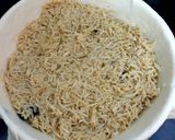 A picture of step 4 of Parda Pulao.
