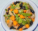 Foto langkah ke 7 dari resep Kacang Kapri cah Jamur shitake.
