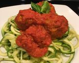 Foto del paso 7 de la receta: Albóndigas de Garbanzos en salsa y Spaghettis calabacín