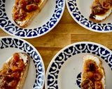 A picture of step 2 of Deconstructed San Juan Celebration Toast — Toast with Slow-Roasted Cherry Tomatoes and Sardines.