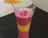 A picture of step 5 of Layered P & P Mocktail.