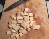 A picture of step 5 of Creamy tofu pasta.