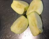 A picture of step 3 of Monkfish Fillets with Porcini Mushrooms, Apple, and Lemon.
