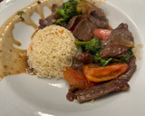 A picture of step 7 of Beef and Broccoli.