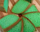 Foto langkah ke 8 dari resep Sponge cake pandan lembut(buat pemula wajib di coba).