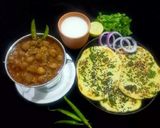 A picture of step 8 of Pindi Chole kulcha.